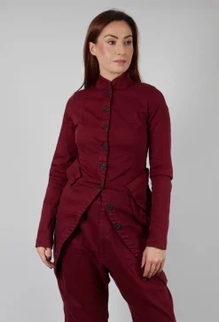 Penguin Coat in Merlot