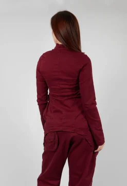 Penguin Coat in Merlot