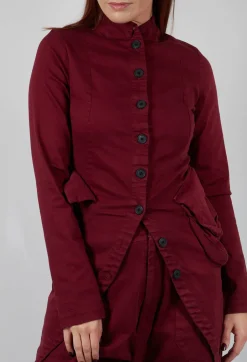 Penguin Coat in Merlot