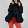Peplum Hem Jacket in Black