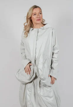Peplum Hem Jacket in Moon