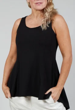 Peplum Vest in Black