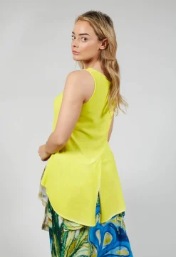 Peplum Vest in Lilly Cloud