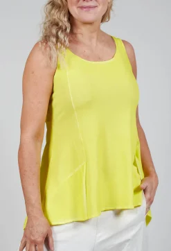 Peplum Vest in Lilly Cloud
