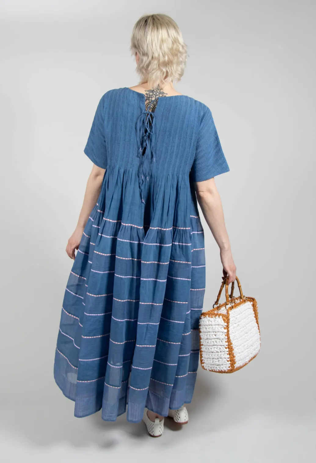 Percy Dress in Cerulean Blue