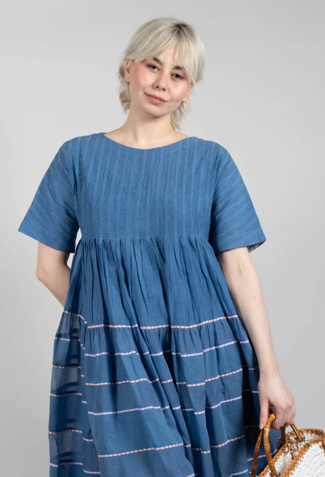 Percy Dress in Cerulean Blue