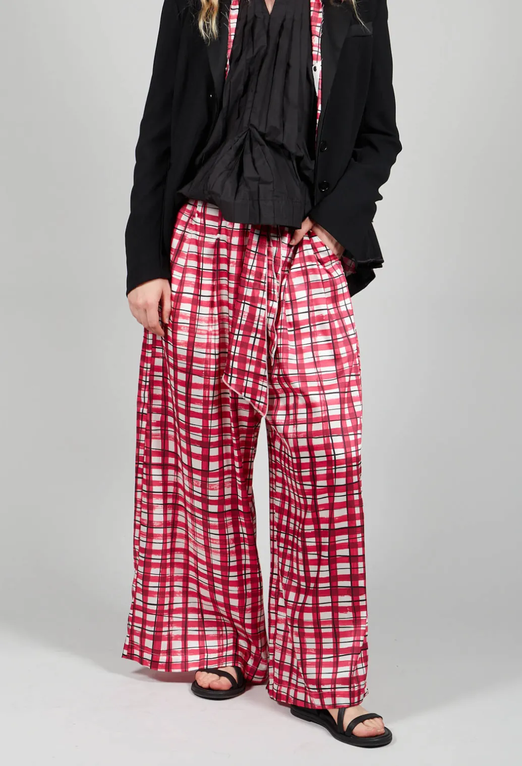 Perpetual Trousers in Pink Check