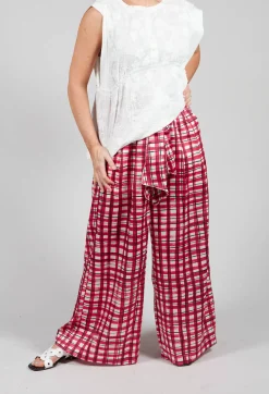 Perpetual Trousers in Pink Check