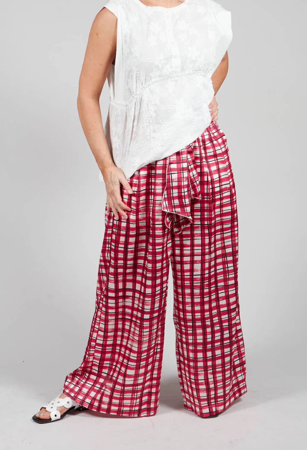 Perpetual Trousers in Pink Check