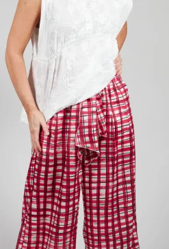 Perpetual Trousers in Pink Check