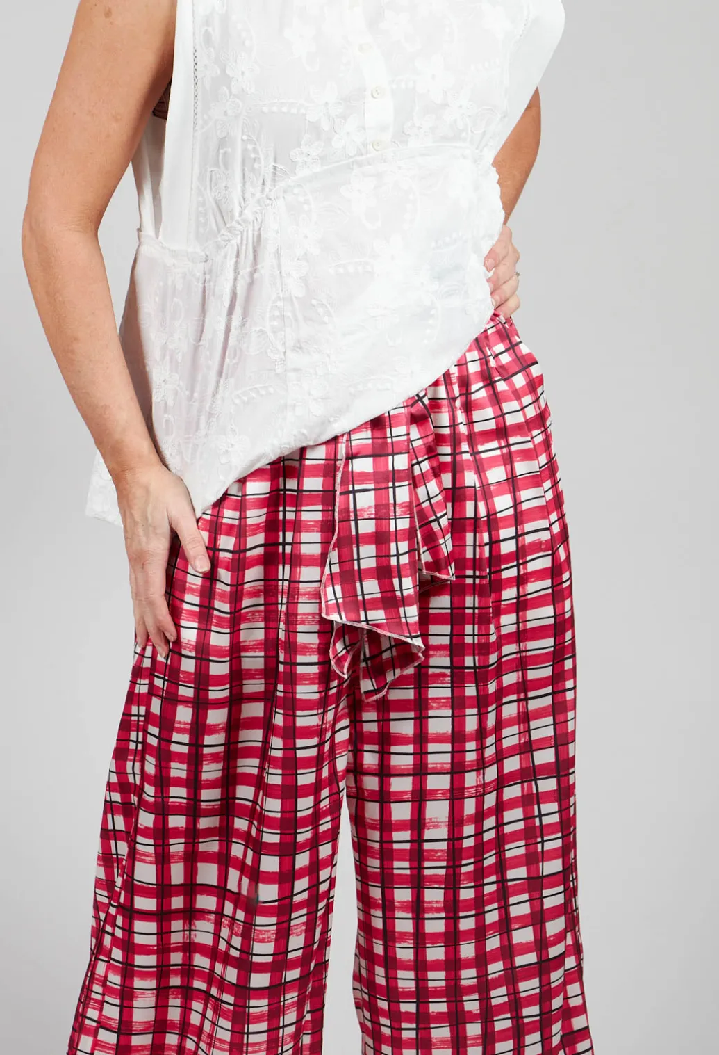 Perpetual Trousers in Pink Check