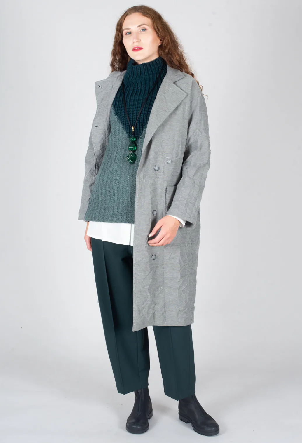 Perry Coat in Anthra