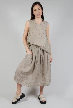 Pesci Ls Skirt In Ambra