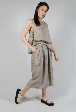 Pesci Ls Skirt In Carbone