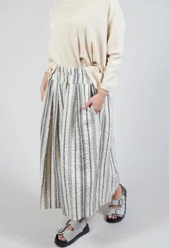 Pesci S Skirt In Nero Stripe