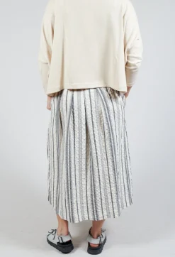 Pesci S Skirt In Nero Stripe
