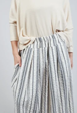 Pesci S Skirt In Nero Stripe