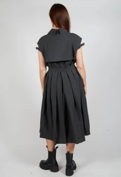 Peter Pan Dress in Charcoal