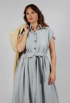 Peter Pan Dress in Grey
