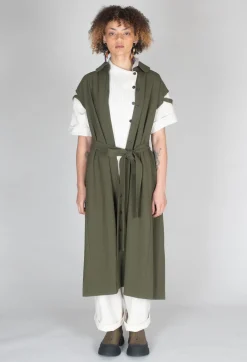 Peter Pan Dress in Olive