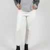 Pic Straight Leg Jeans in Off White