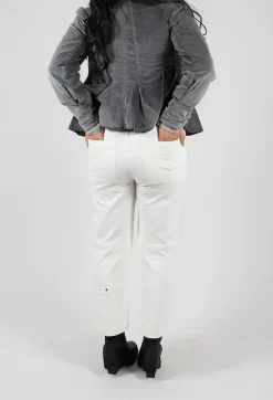 Pic Straight Leg Jeans in Off White