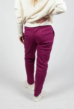 Pietra Trousers in Mulberry Stripe