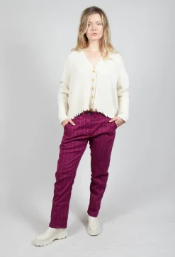 Pietra Trousers in Mulberry Stripe