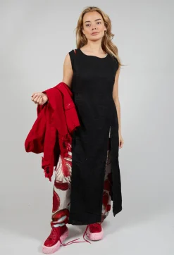 Pinned Dress in Black
