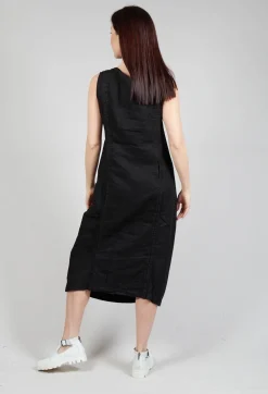 Pinned Dress in Black