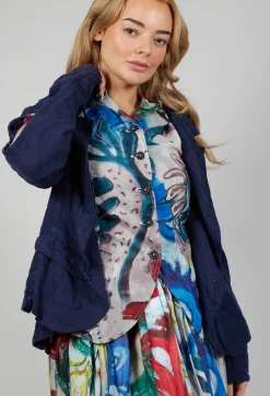 Pinned Sleeve Jacket in Enzian