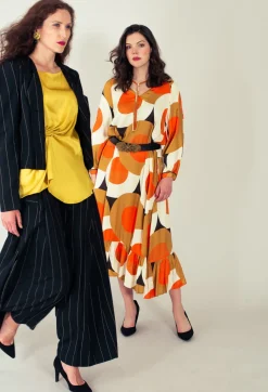 Pinstripe Trousers in Nero