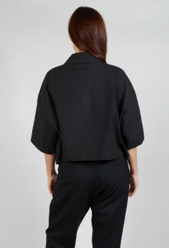 Pinstriped Shirt in Black