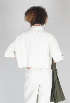 Pinstriped Shirt in Cream