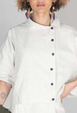 Pinstriped Shirt in Cream