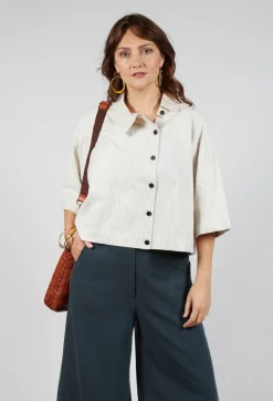 Pinstriped Shirt in Cream