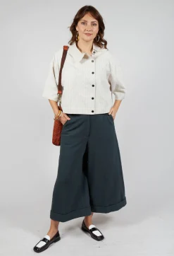 Pinstriped Shirt in Cream