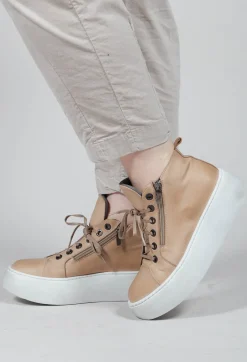 Platform Sole Boots in Gasoline Aglio