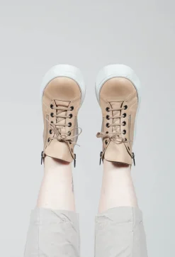Platform Sole Boots in Gasoline Aglio
