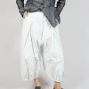 Pleat Front Trousers in Starwhite Brush