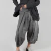 Pleat Linen Trousers in Asteroid Pigment