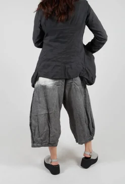 Pleat Linen Trousers in Asteroid Pigment