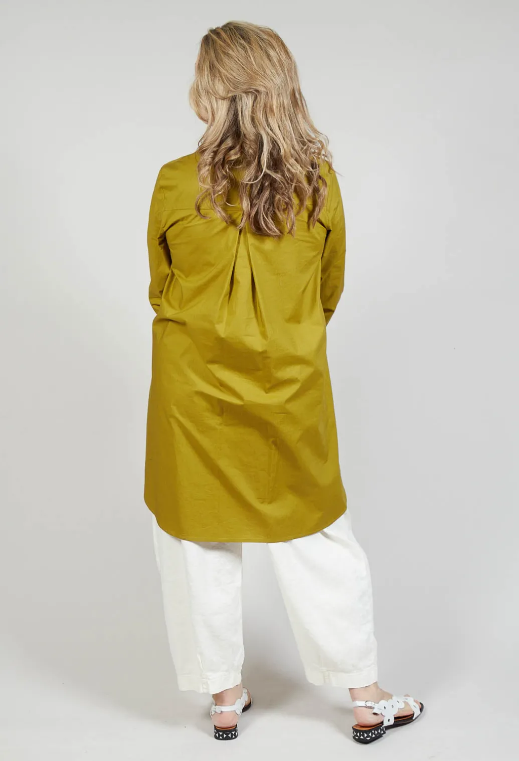 Pleated Back Shirt in Foglia