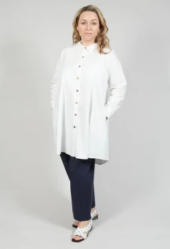 Pleated Back Shirt in Rice