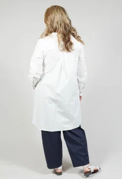 Pleated Back Shirt in Rice