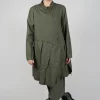 Pleated Hem Shirt Dress in Camp Print