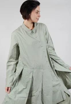 Pleated Hem Shirt Dress in Defender Print