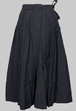 Pleated Nayati Skirt in Ardoise