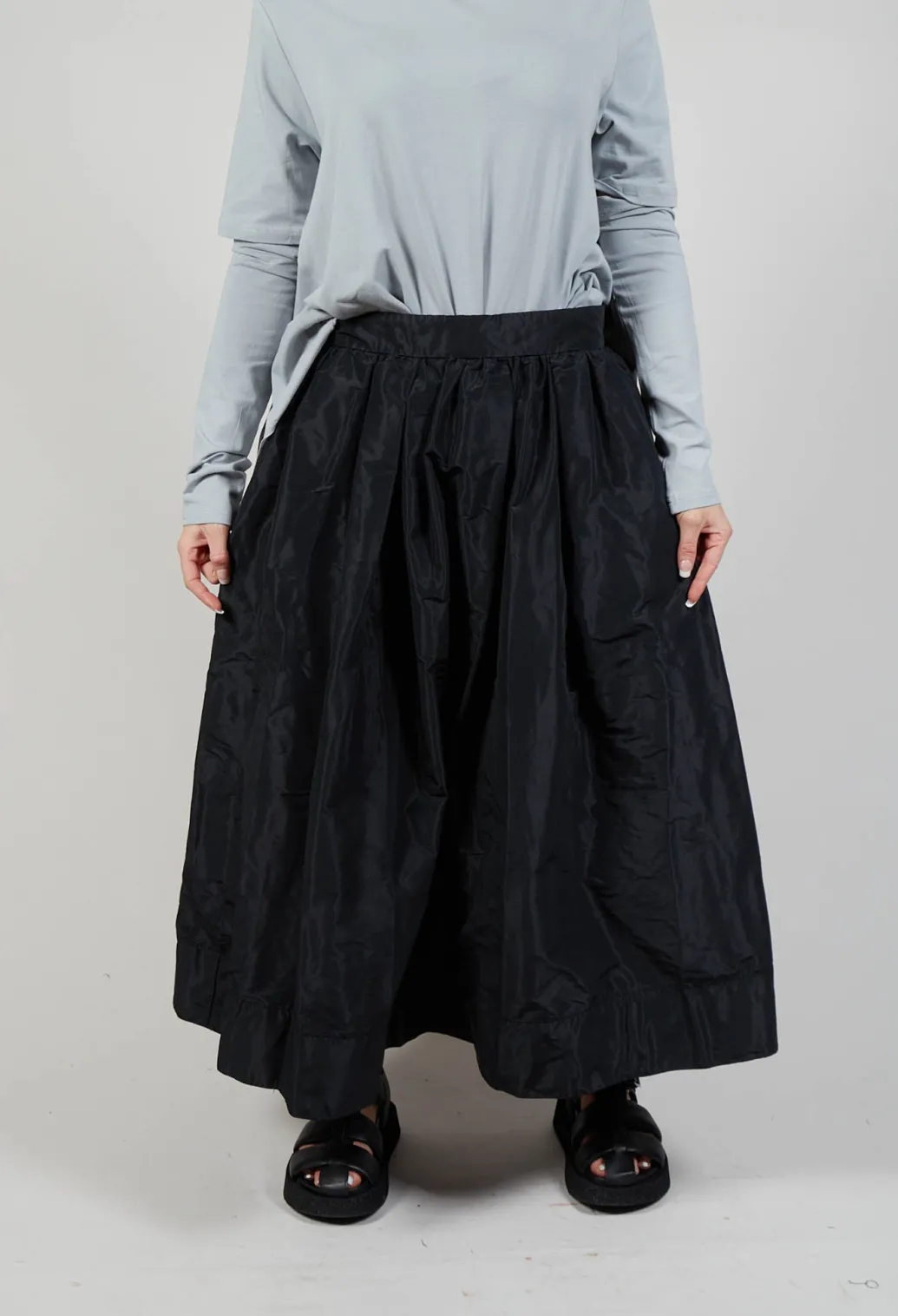 Pleated Skirt in Black