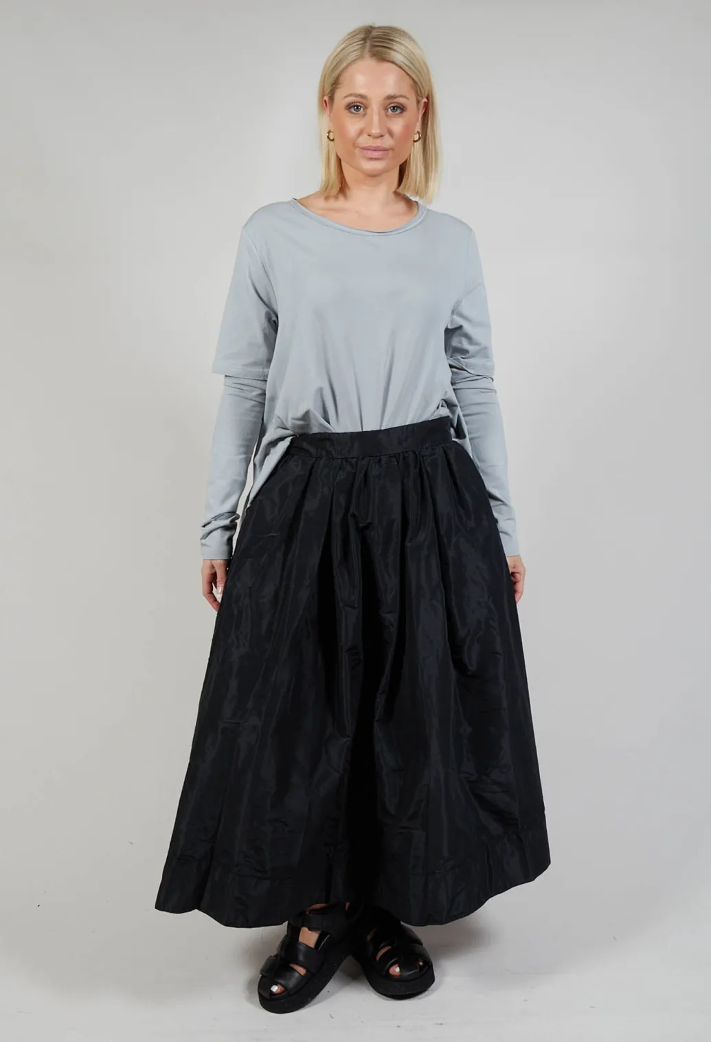 Pleated Skirt in Black